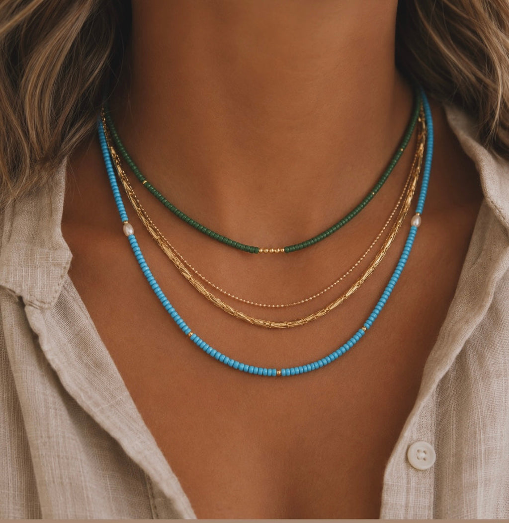 Coastal Layers Stacking Necklace