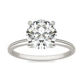 2 CTW Round Lab Grown Diamond Solitaire Engagement Ring 14K White Gold (G-VS)