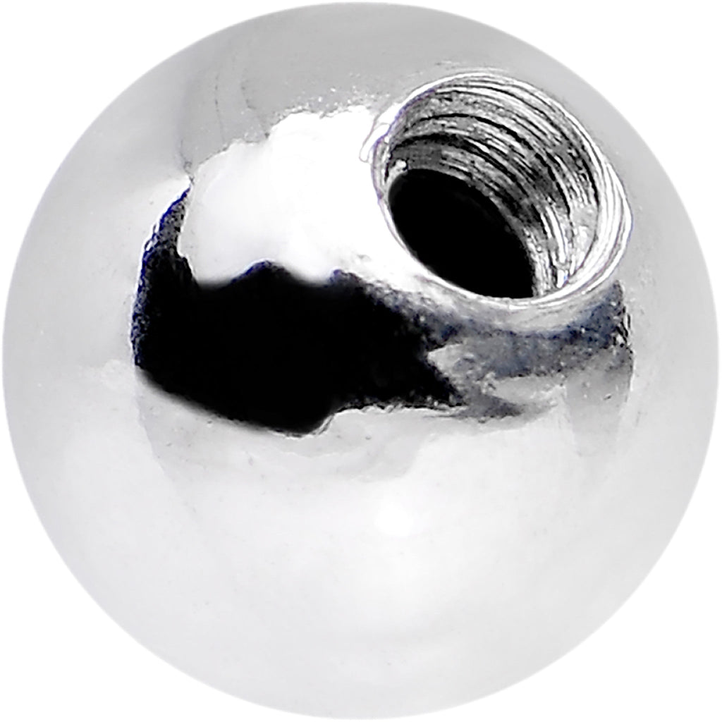Solid 14k White Gold Replacement Ball 4.5mm - 14G