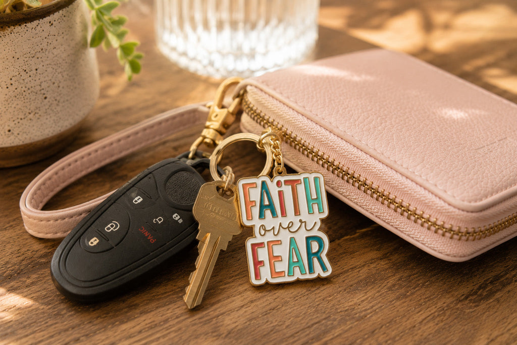 Faith Over Fear Keychain
