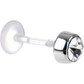 16G 5/16 Clear Solitaire Bioplast Tragus Labret Monroe
