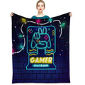 Textattr20 Flannel Gaming Throw Blanket Soft Fleece 50x60 Inches Mt-01