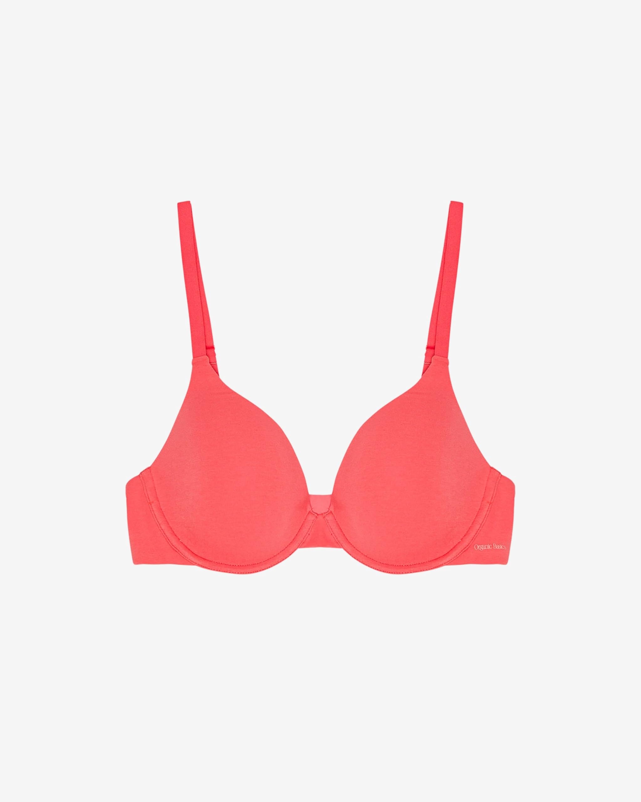 Organic Basics Women's Core Full Coverage Underwire Bra Sunset Size 36D