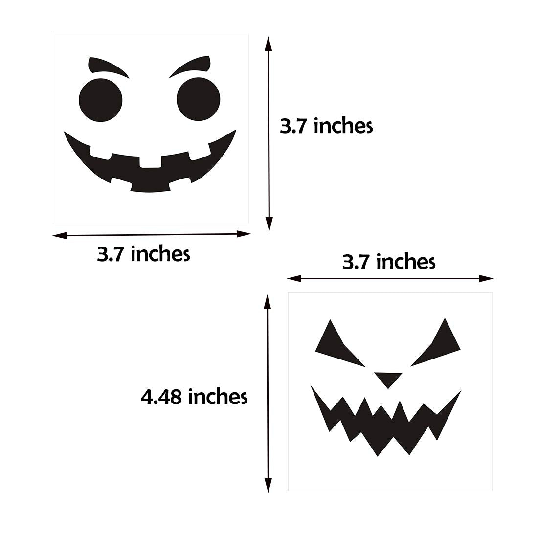 Calidum Halloween Pumpkin Decorating Stickers 18 Sheets Black Kids Craft