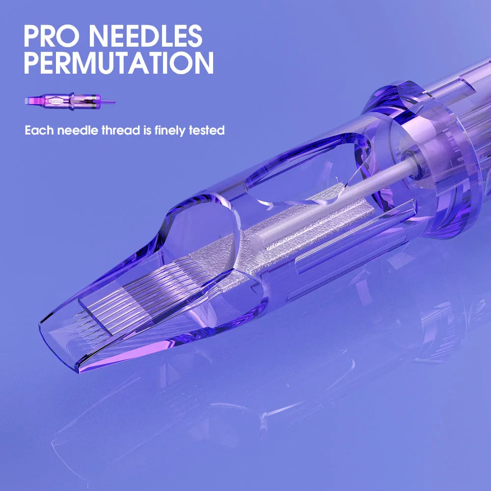 Mast Pro Tattoo Cartridges Needles 0.25MM/0.30MM/0.35MM Round Liner- Box of 20