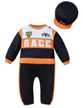 Yruiz Toddler Halloween Race Car Driver Costume Outfit Hat Orange Size 18-24M