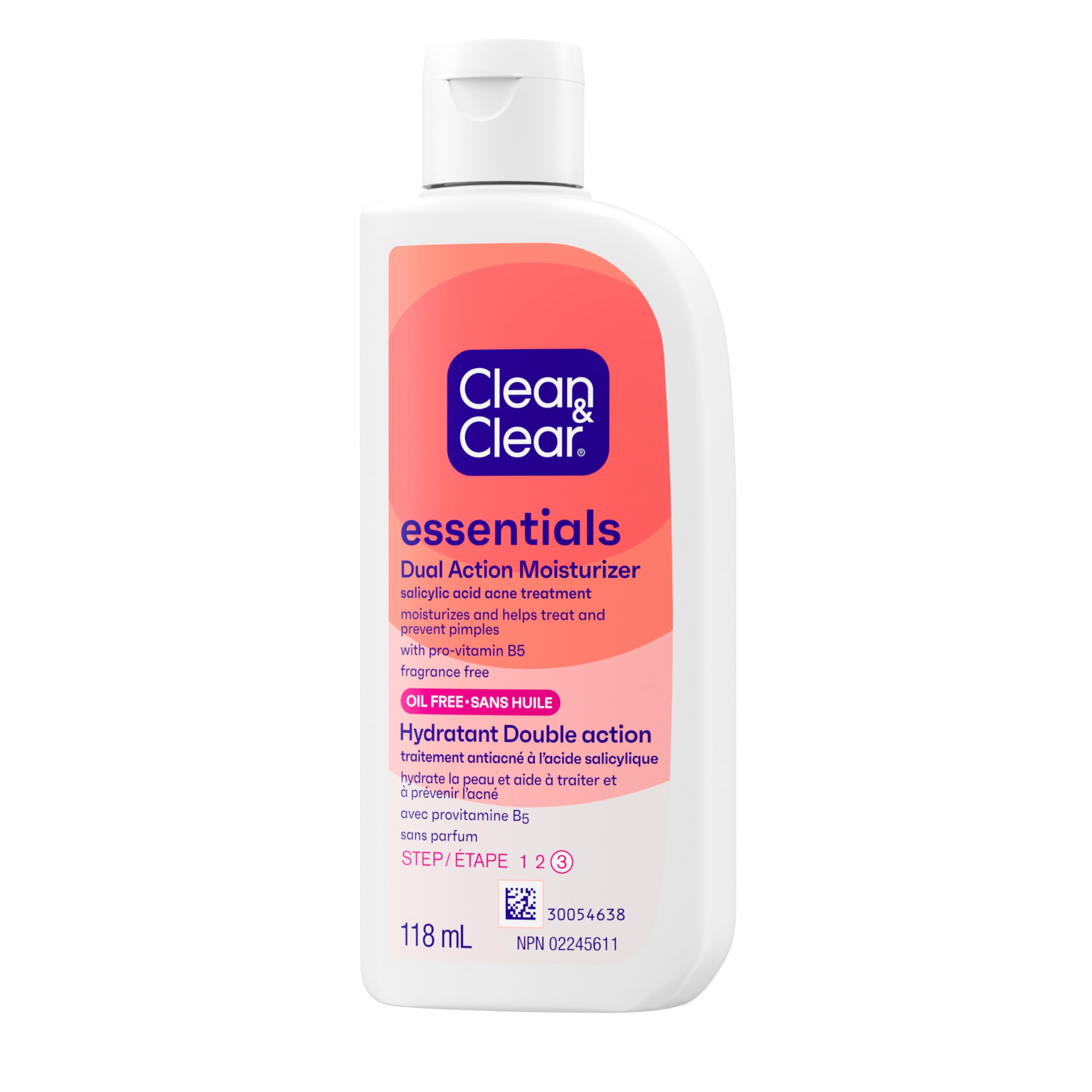 BestBy09/26 Clean & Clear Oil-Free Dual Action Moisturizer 4 fl oz 118ml
