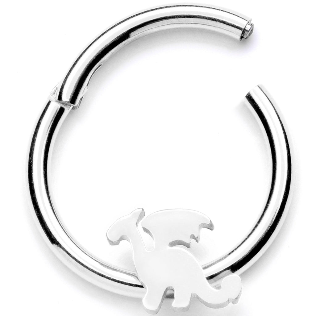 16G 3/8 Fantasy Dragon Hinged Segment Ring