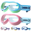 Graynoma Swim Goggles 2 Packs with Earplugs UV Protection Green Pink Size 10-18