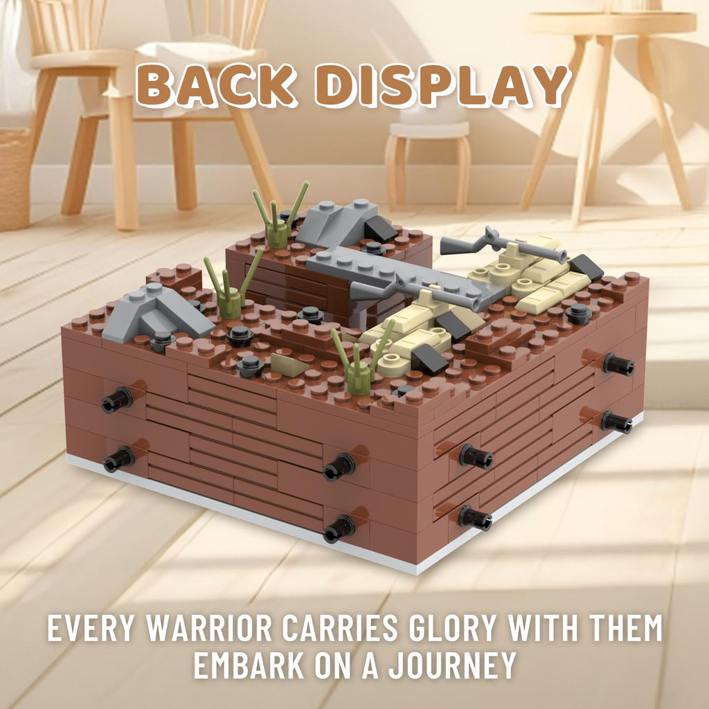 MOOXI WW2 Battlefield Military Block Set Right Corner 200PCS ABS