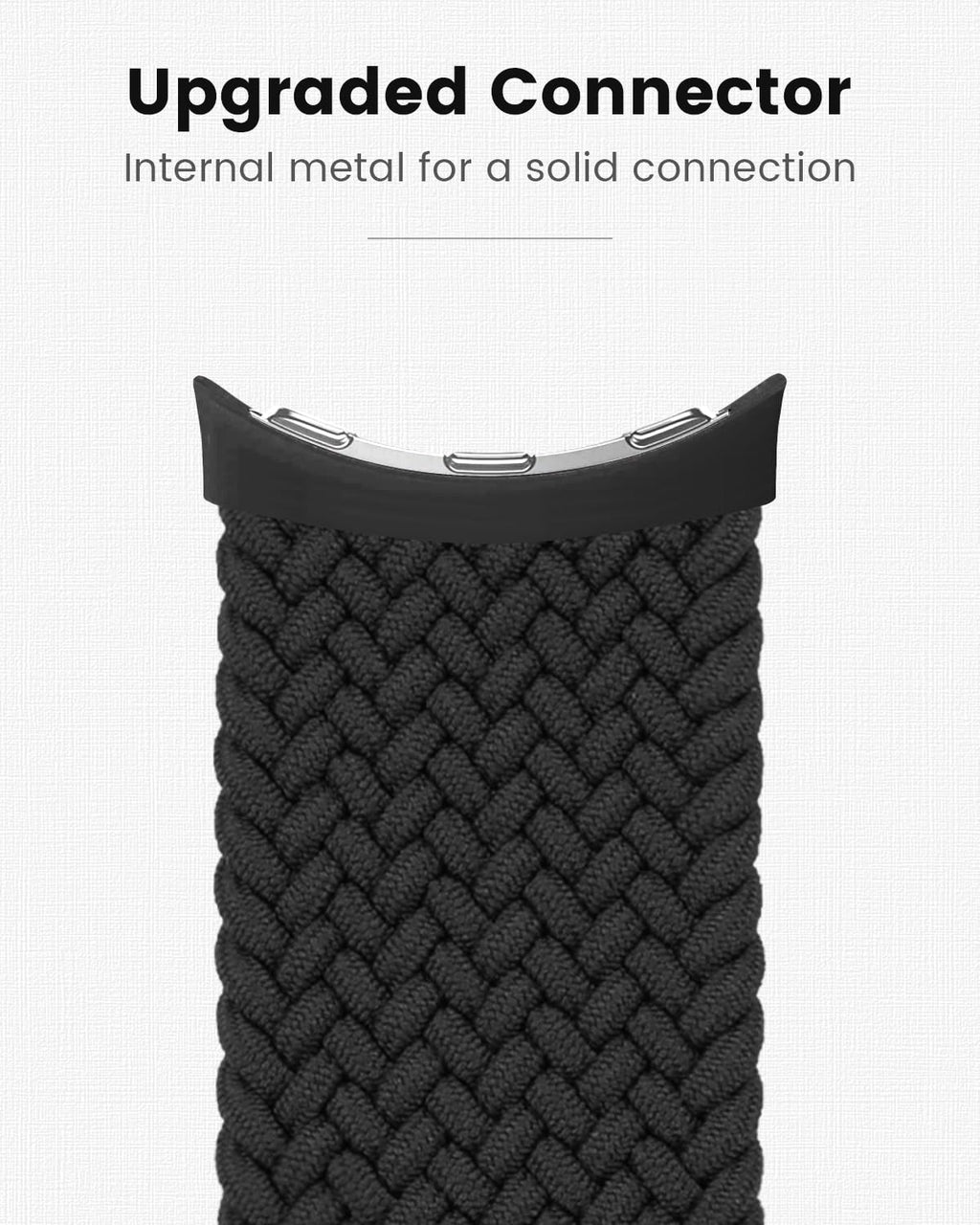 MAKCPOIMER Braided Nylon Strap for Google Pixel Watch 1/2/3 41mm Starlight