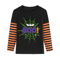XFSJGNA Toddler Halloween Raglan Long Sleeve Shirt Boo Bat Black Size 5T