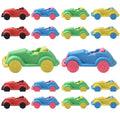 RONDURE Car Erasers 18 Pcs 3D Sports Car Puzzle Take Apart Erasers Kids