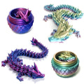 stepsin Easter Dragons 3D Printed Purple Crystal Dragon Egg Fidget Toy