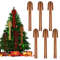 Rokkibom Camel Velvet Ribbon Bows 6 PCS Large 23.5x15.5 Inch Christmas