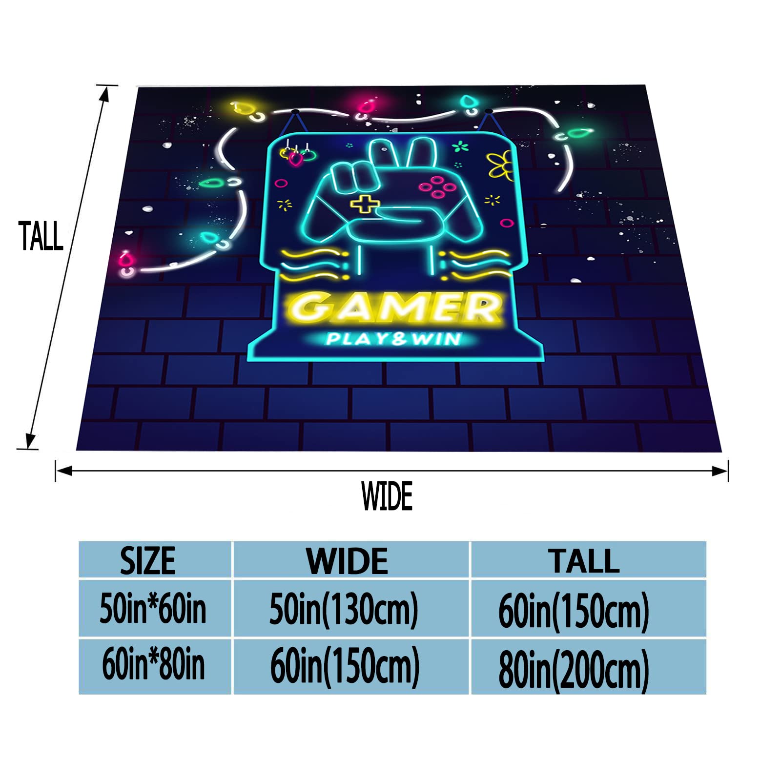 Textattr20 Flannel Gaming Throw Blanket Soft Fleece 50x60 Inches Mt-01