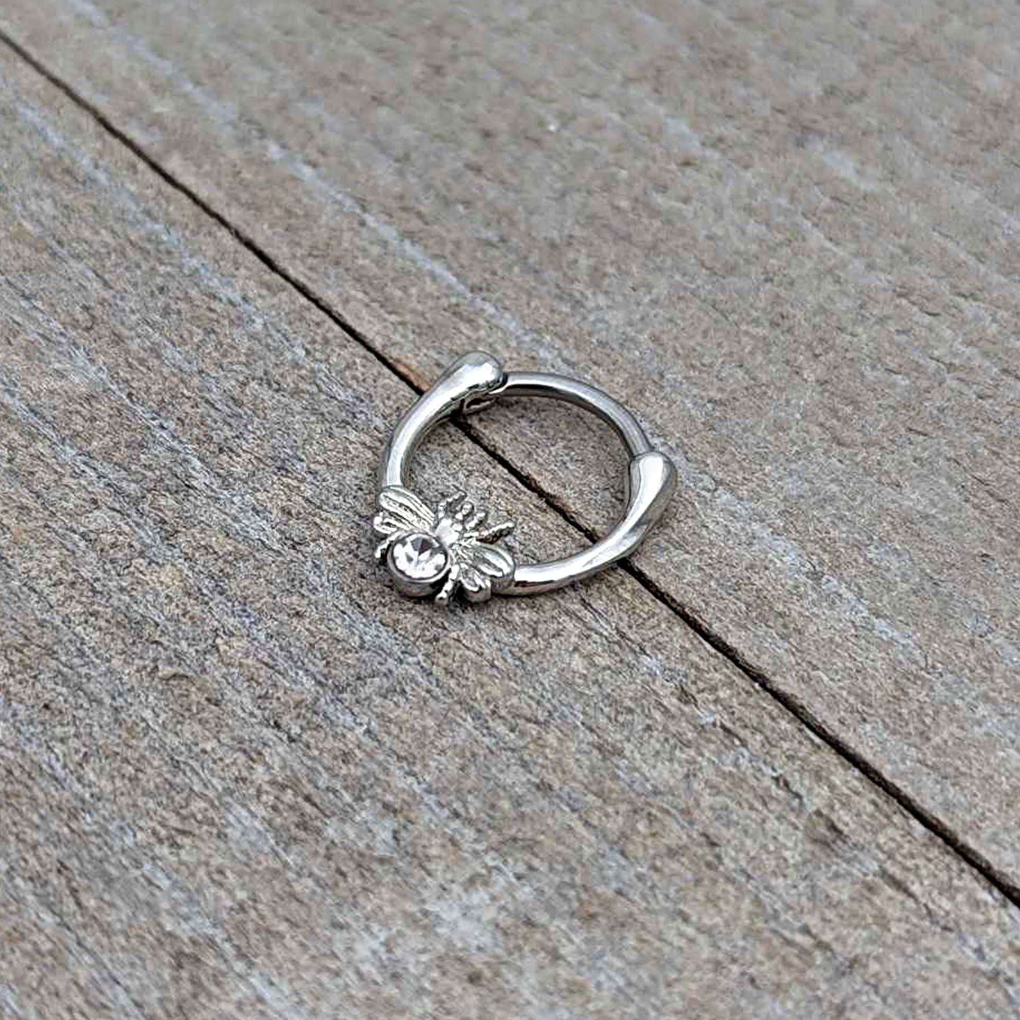 16G 5/16 Clear Gem Ultra Fly Cartilage Clicker