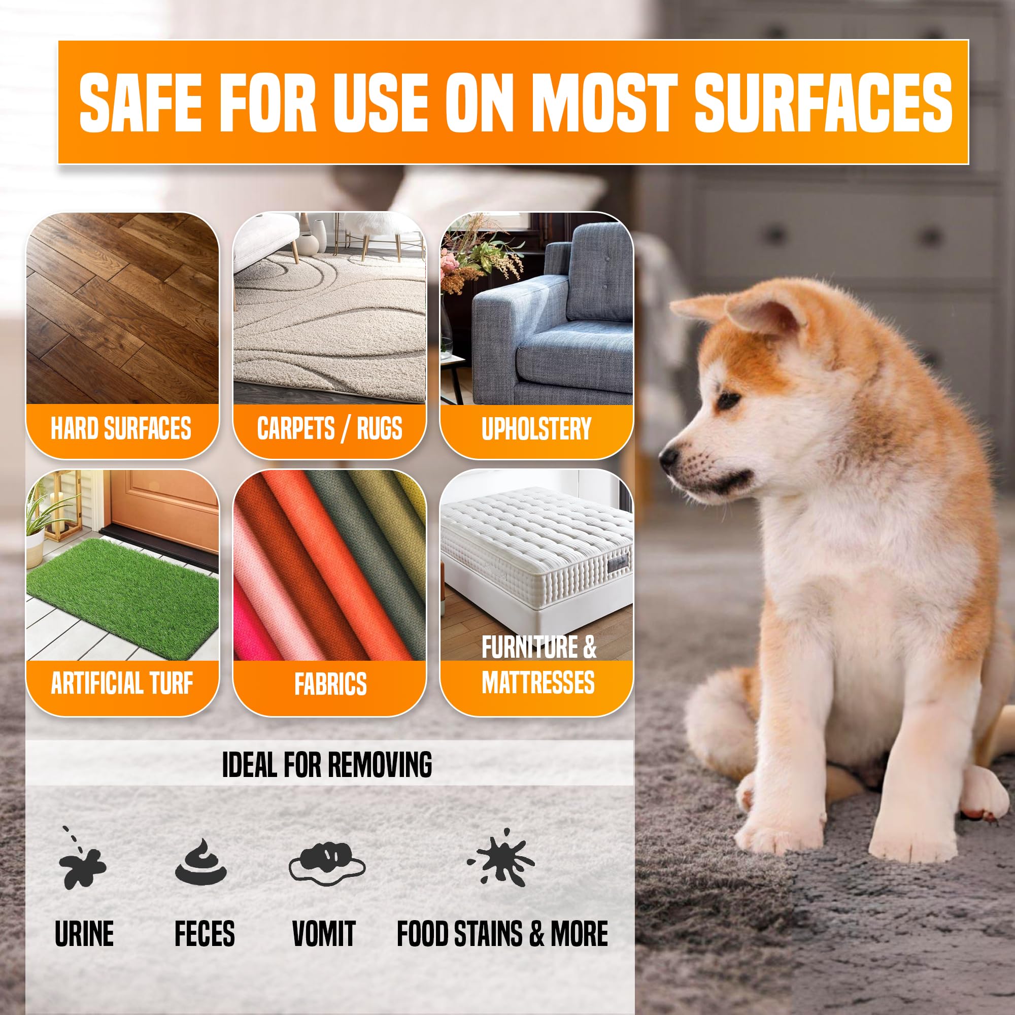 pureng PNG Vitality Stain & Odor Eliminator 16.9oz Pet Odor Neutralizer