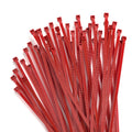 Aroono 500pcs 4in Red Nylon Zip Ties 40lb Strength UV Resistant