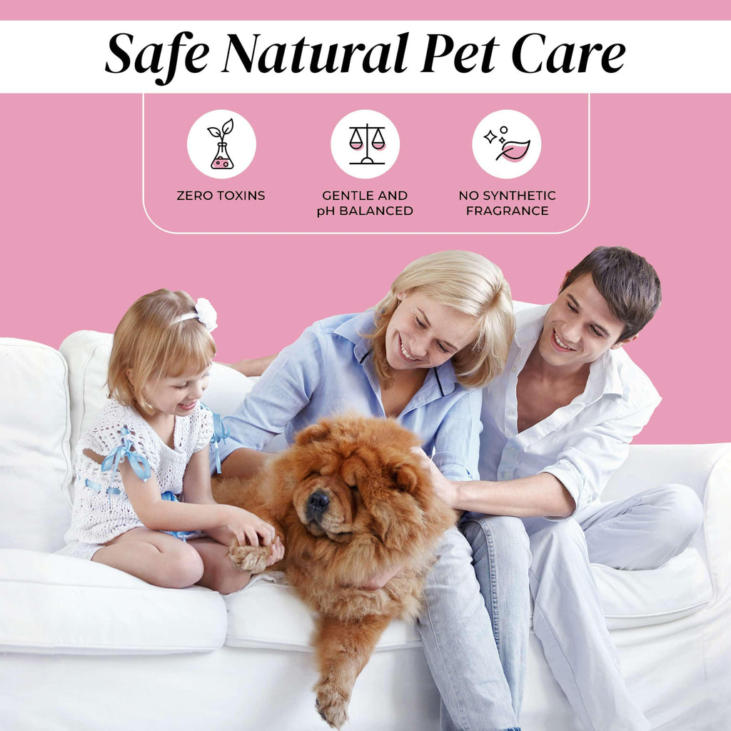 Dog Paw Cleaner Spray 5.1oz Alcohol Free Rosewater Aloe Copaiba Lemongrass USA