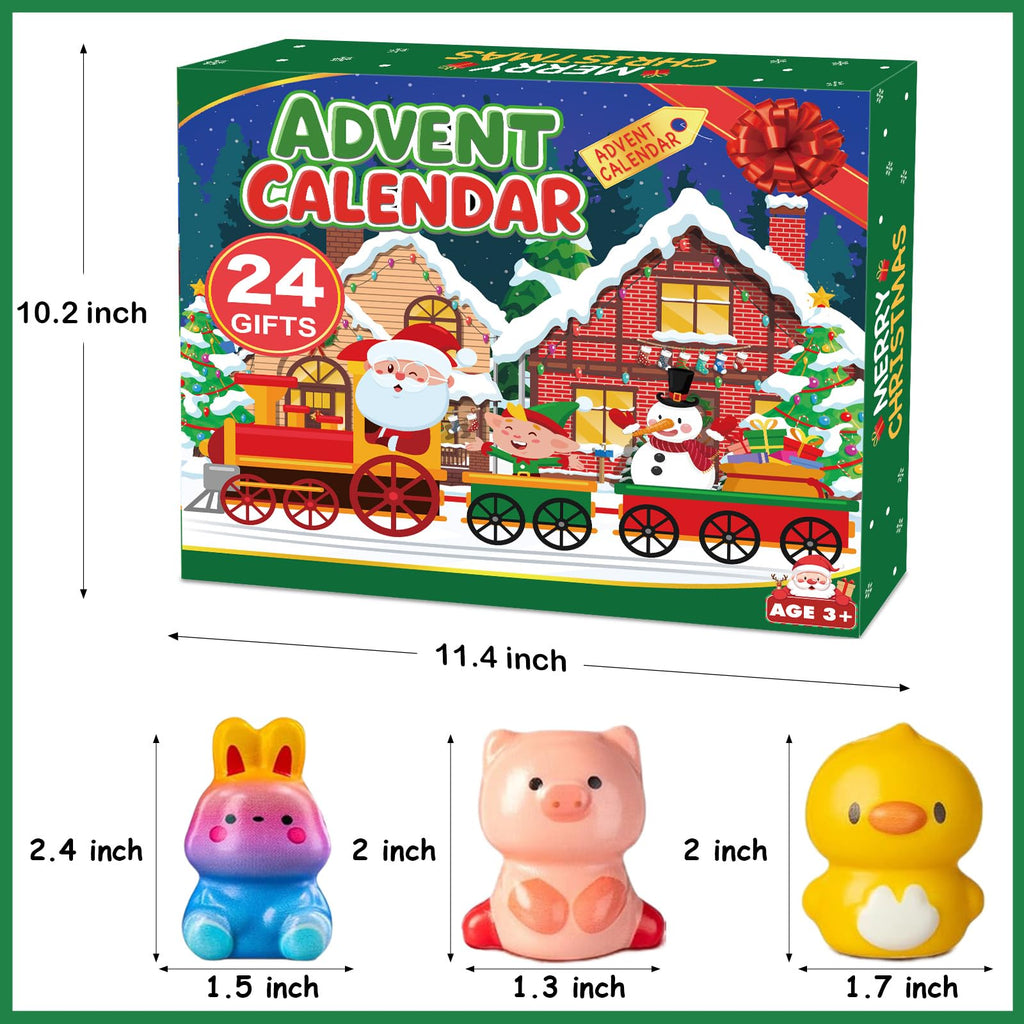 Govetom 2025 Christmas Advent Calendar 24 Days Slow Rising Multi-color
