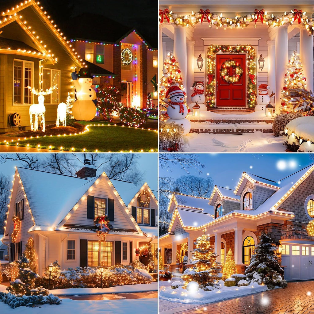 Brightown C9 LED Christmas String Lights 66ft 100 LED Warm White