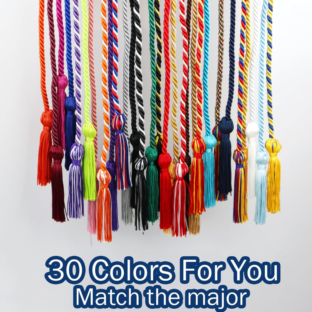 FOMOMDI Graduation Honor Cord 68" Black Red College Graduation