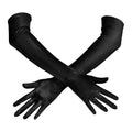 Spooktacular Creations Long Satin Opera Party Gloves Black 21in One Size