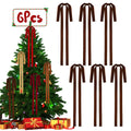 Rokkibom 6 PCS Large Brown Velvet Ribbon Bows 23.5x15.5 Inch Christmas Decor