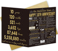 Londue 10 Year Anniversary Card for Him Her Romantic Tin Gift Couple