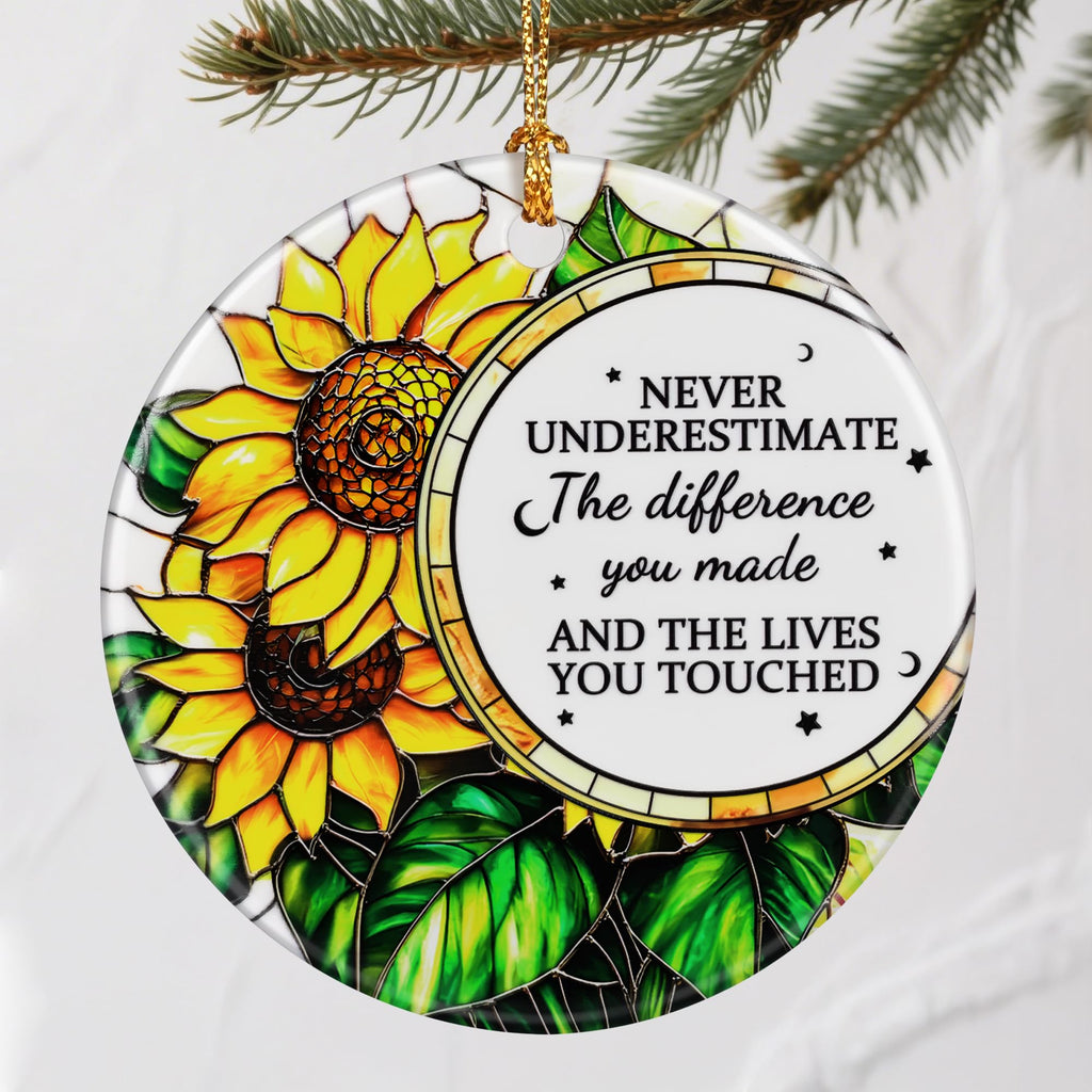 VIAKDEM Christmas Ceramic Ornament Retirement Design K Farewell Gift