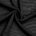 Stylish FABRIC 60" Wide Poly Spandex Lace Power Mesh Fabric Black 100 GSM