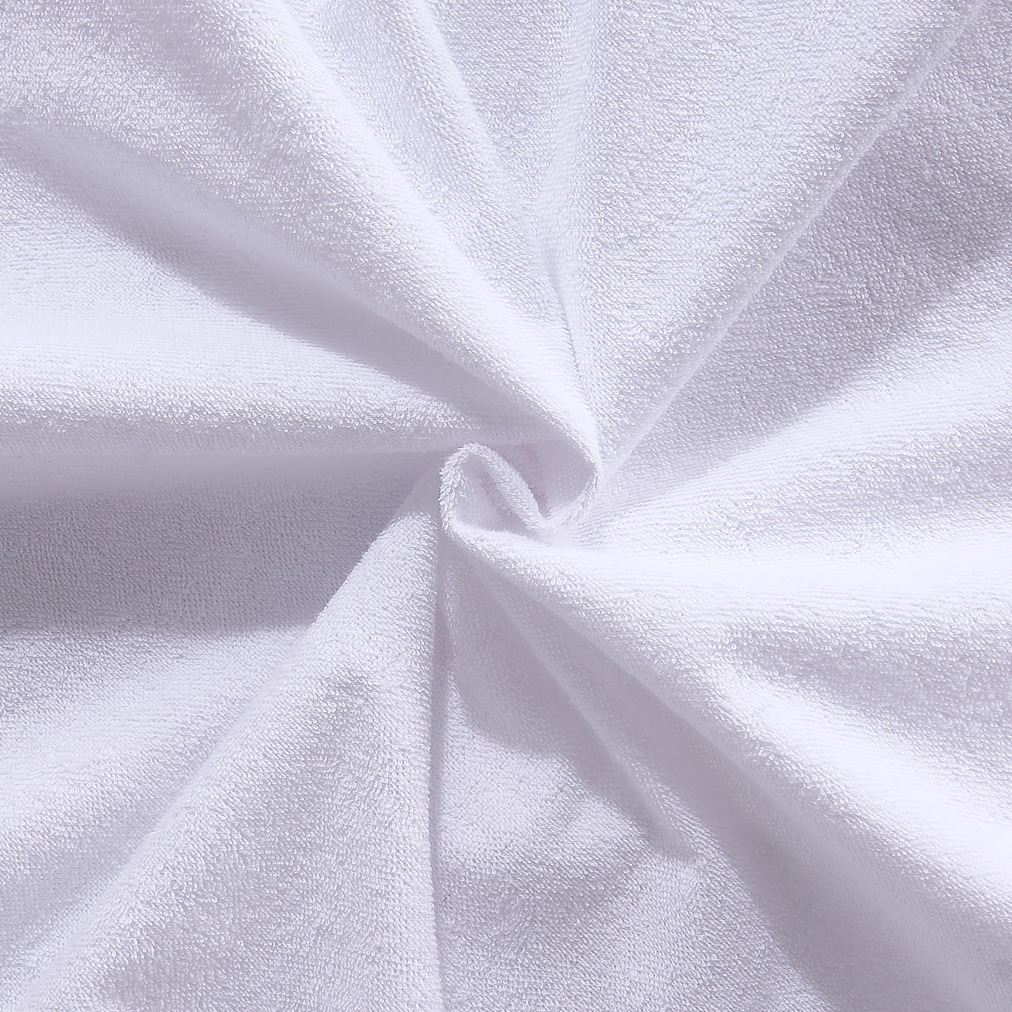 ProtectMySleep Cotton Terry Pillow Protector 2Pack Hypoallergenic Standard Queen