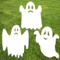 Rogue River Tactical Large Ghost Halloween Yard Sign Outdoor 15x12 Inch 3 Pack