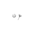 14k White Gold 3.50 ct Cubic Zirconia Round Earrings