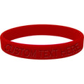 Custom No. 1 RED Silicone Bracelet