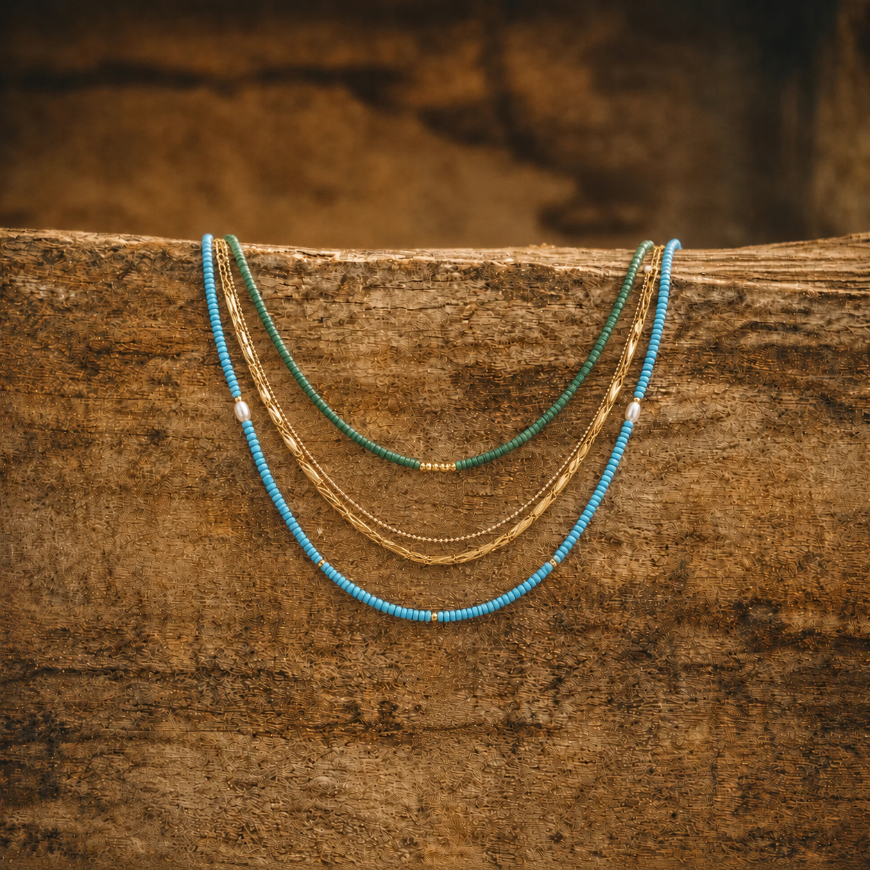 Coastal Layers Stacking Necklace