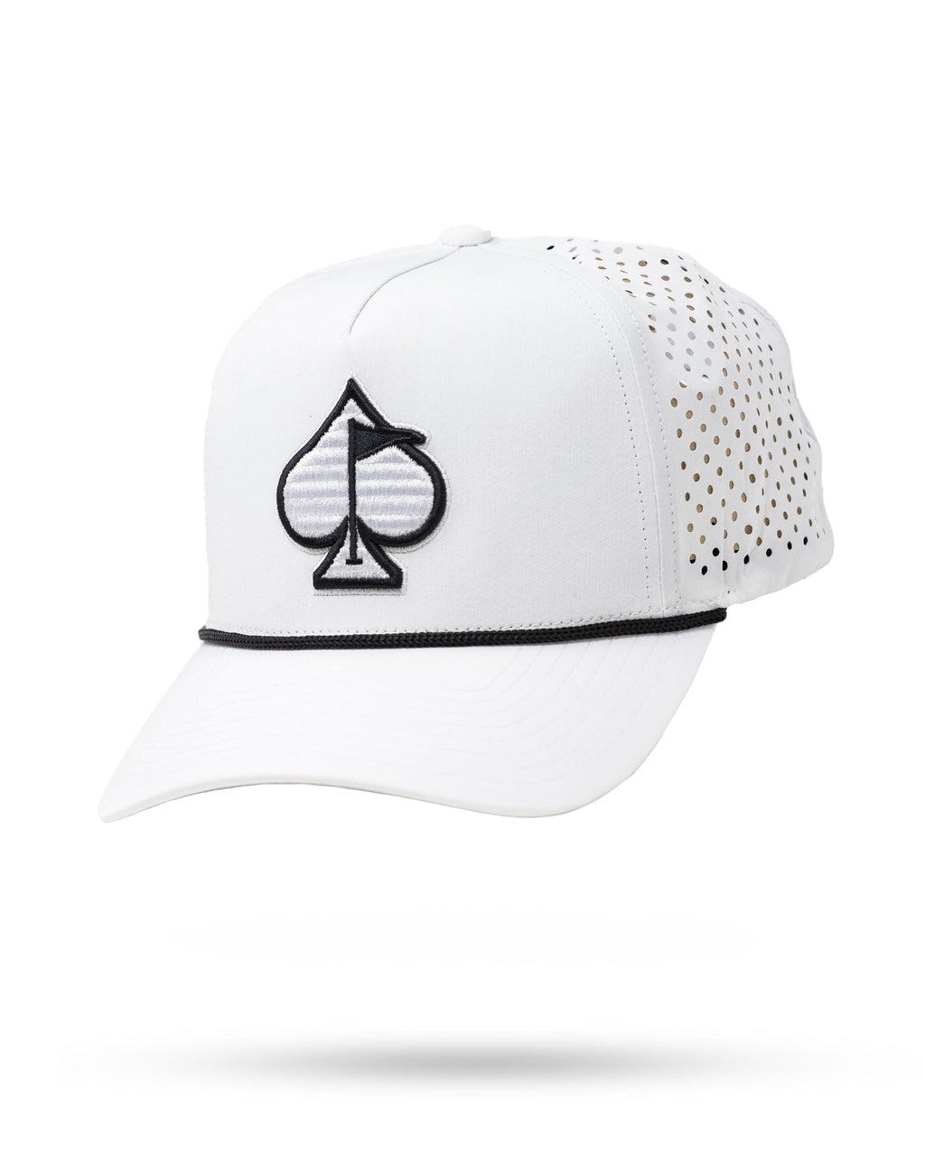 Gorra de cuerda perforada - Blanca