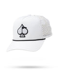 Gorra de cuerda perforada - Blanca