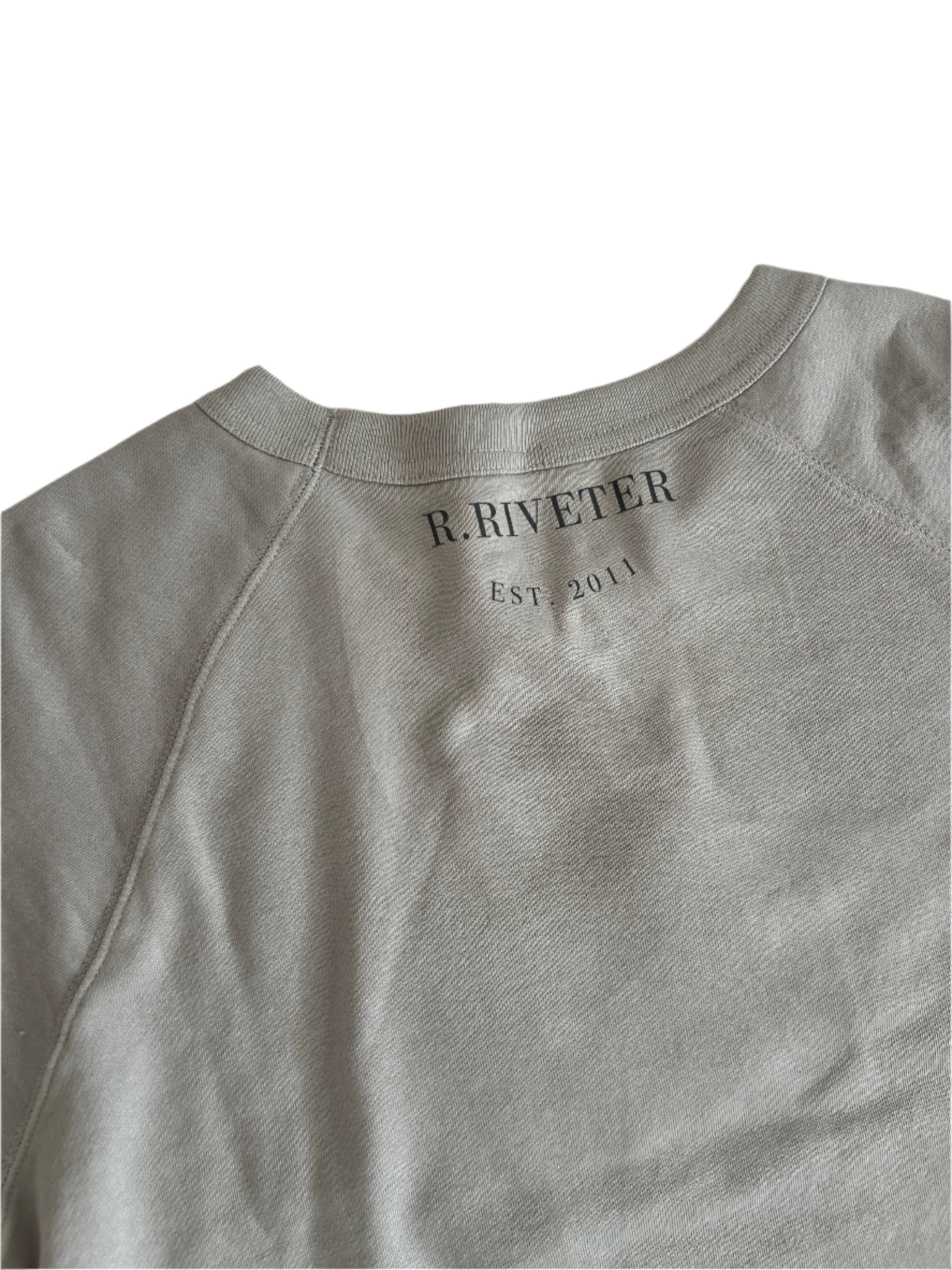 Crew Neck Terry Pullover | Take the Leap - Grey Medium