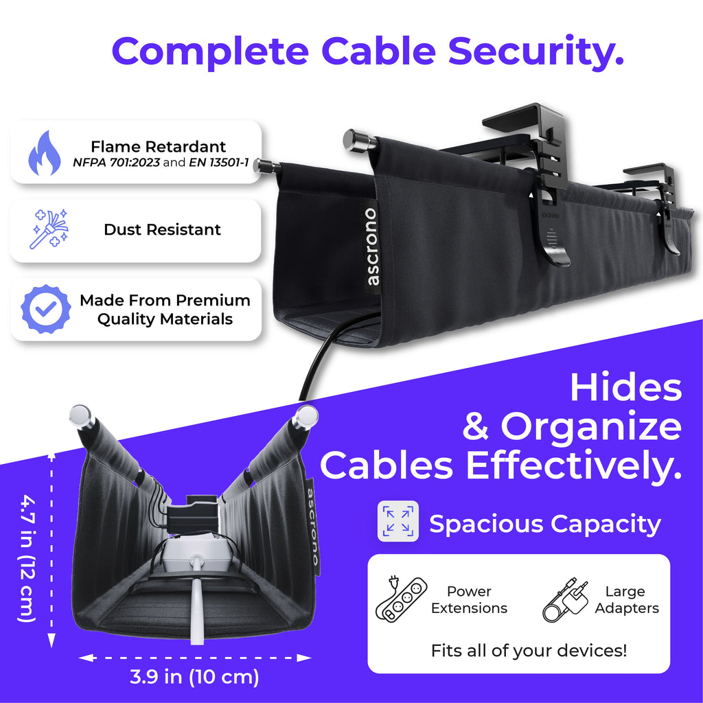 Bandeja organizadora de cables Ascrono®