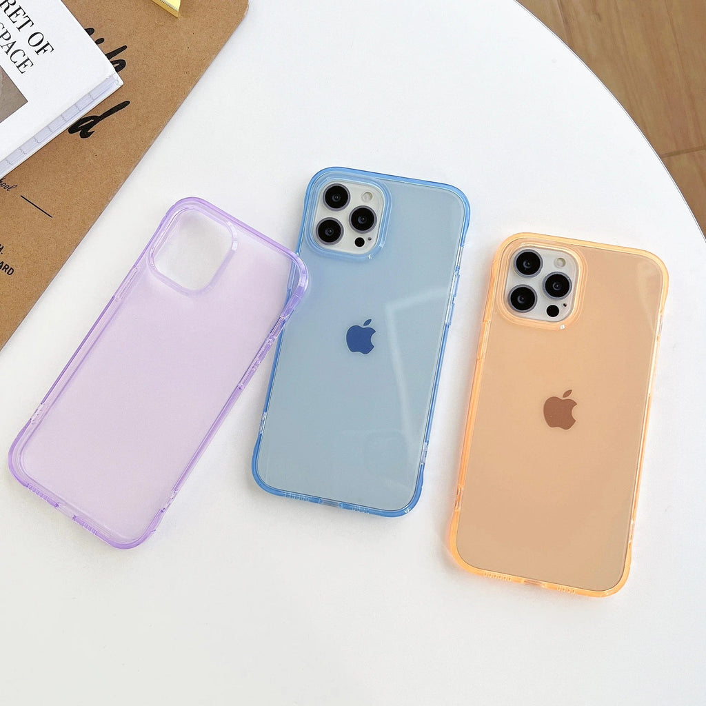 Clear Candy Color iPhone Case