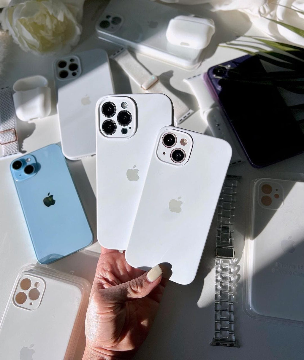 iPhone Camera Protection Silicone Case (White)