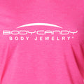Body Candy Logo Pink Frost Tapered Long Sleeve Hoodie