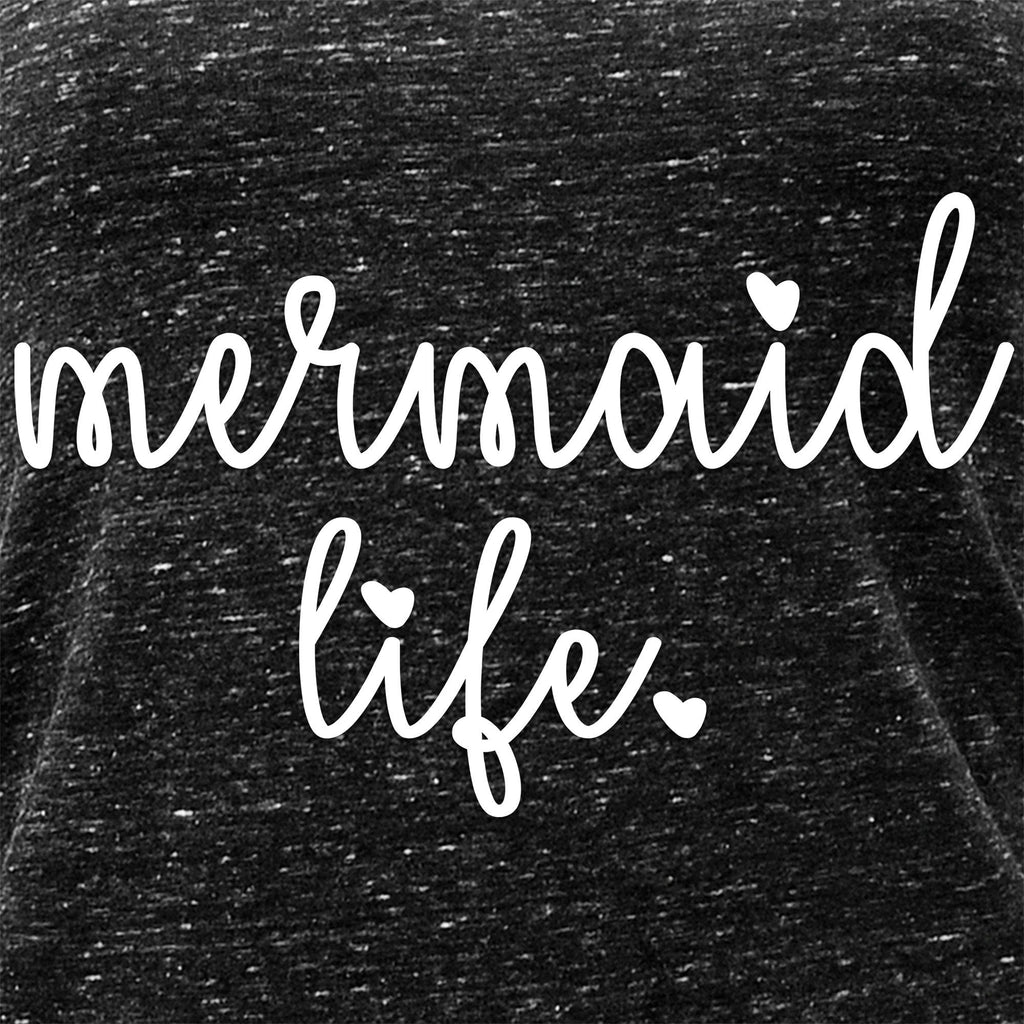 Mermaid Life Black Gray Cosmic Twist Back Tank Top