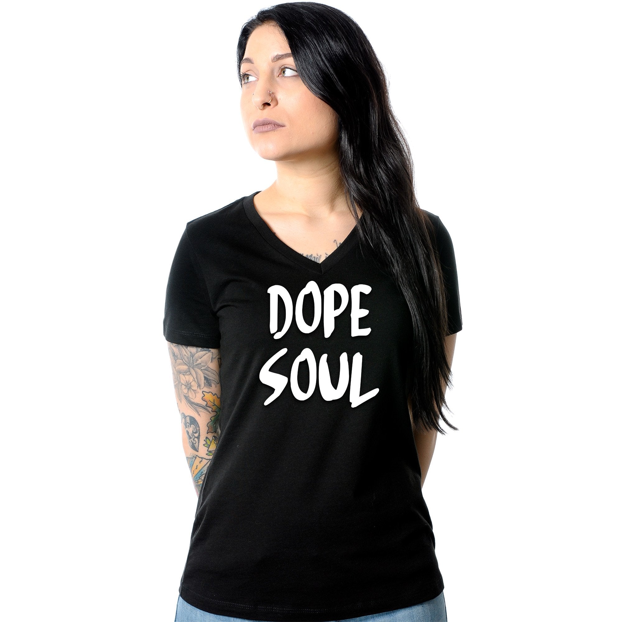 Dope Soul Tapered V-Neck Tee Shirt