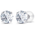 Aretes de diamante cultivado en laboratorio de 1,50 CTW en oro blanco o amarillo de 14K – Color F, Claridad VS | Certificado por AGI