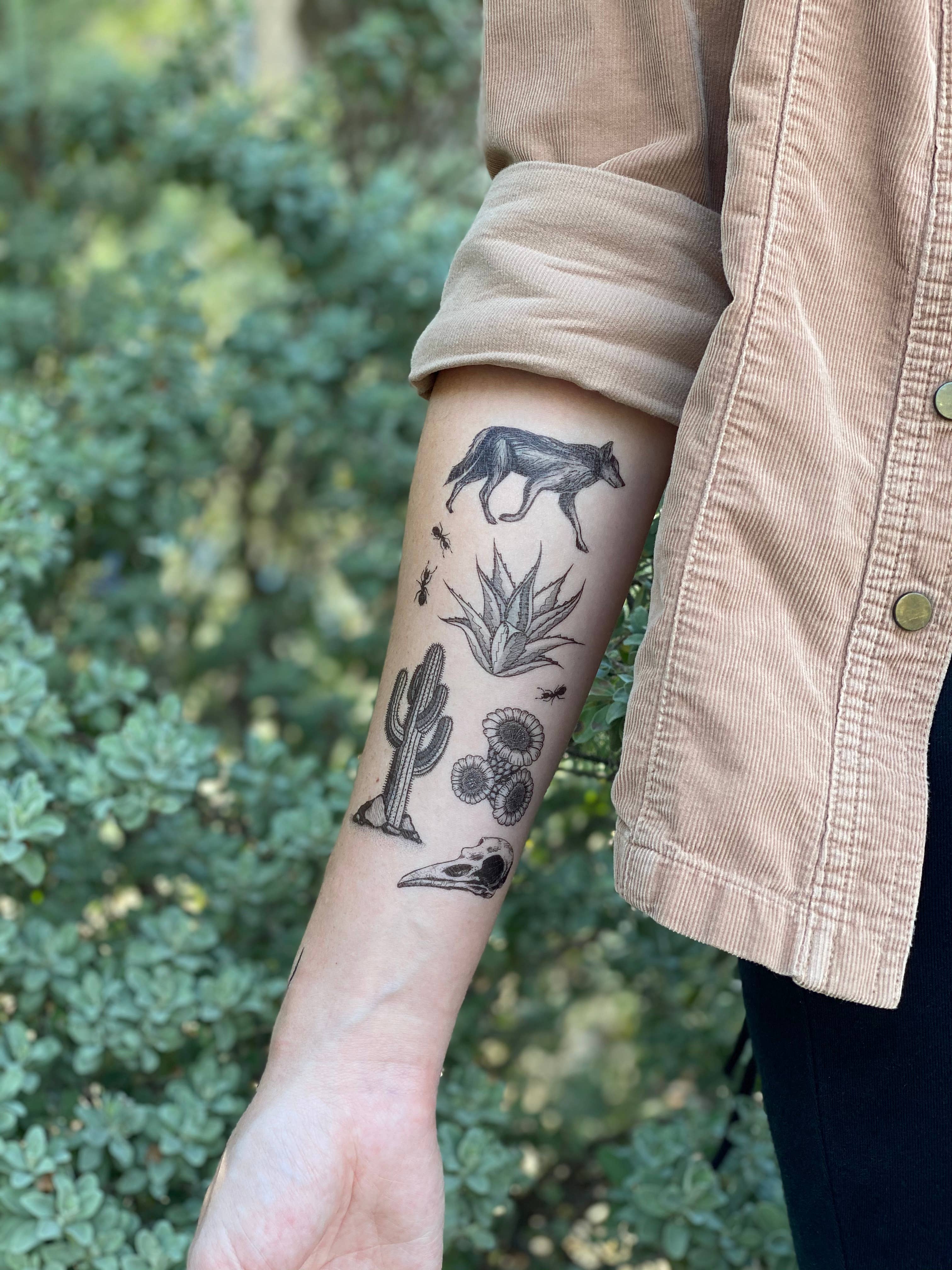 Desert Wild Temporary Tattoo