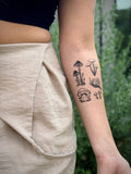 Little Mushrooms Temporary Tattoo