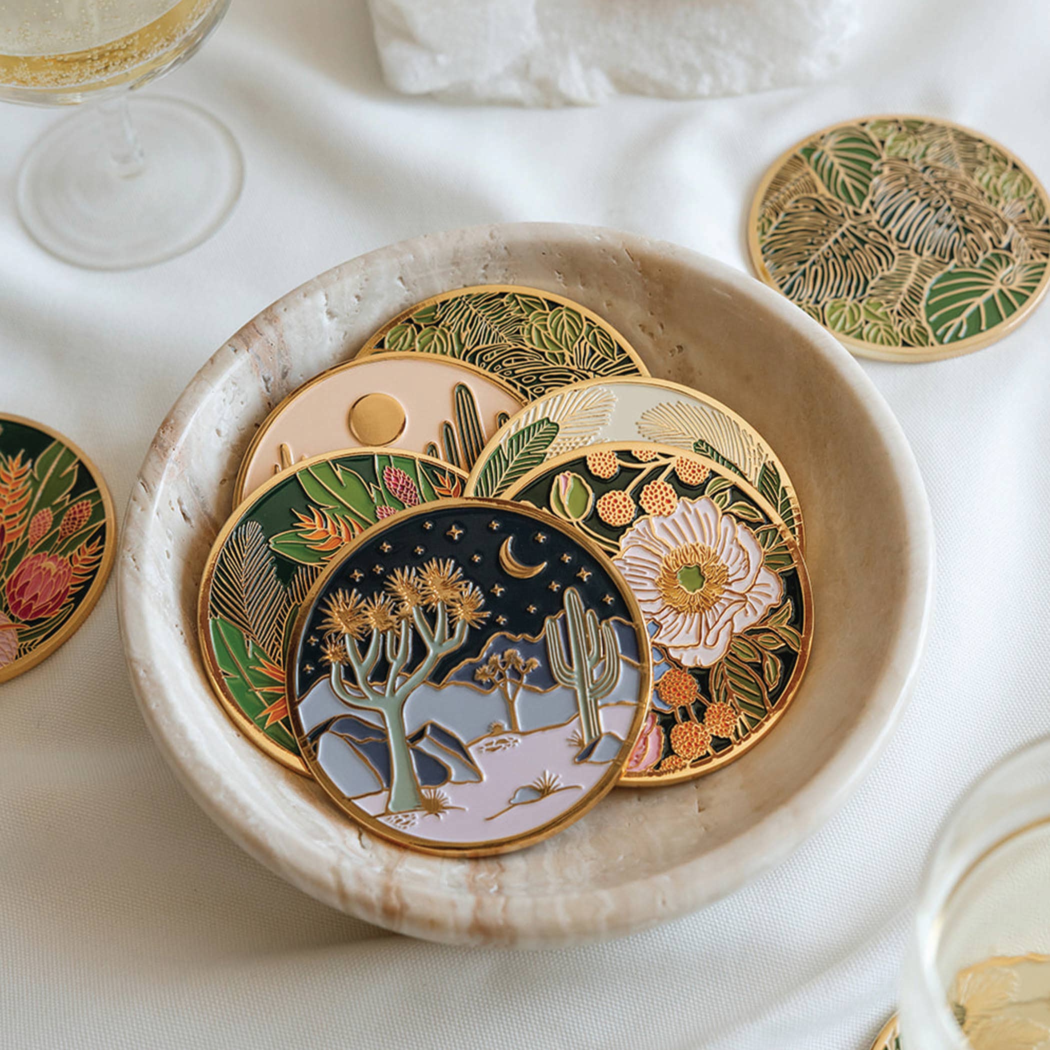 Moonlight Joshua Tree Luxe Coaster